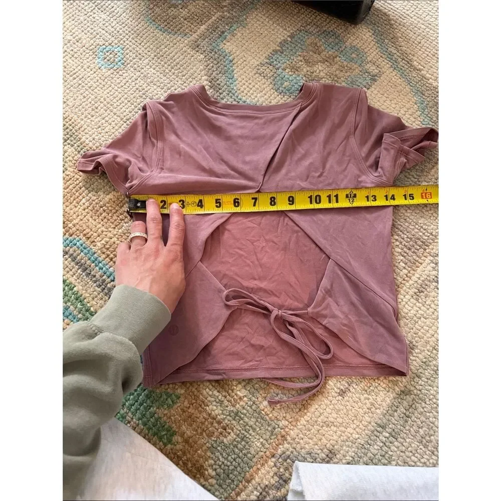 Lululemon Open Tie-Back Short Sleeve - Spiced Chai